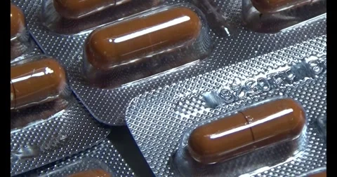 Medicine on the plate Stock Footage 295916588