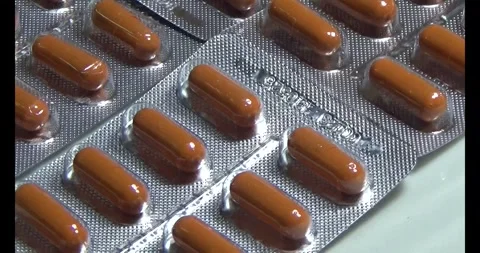 Medicine on the plate Stock Footage 295916702