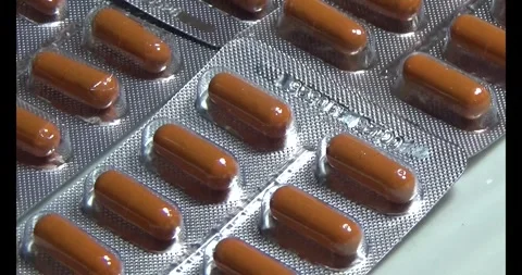 Medicine on the plate Stock Footage 295916797