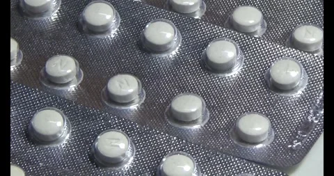 Medicine on the plate Stock Footage 295917327