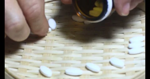 Medicine on the plate Video stock 295918813