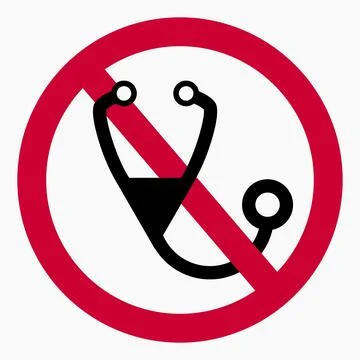Medicine prohibition. Stock Illustration