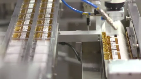 Medicine robot packaging Stock Footage 62588442