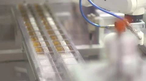 Medicine robot packaging Stock Footage 62588525