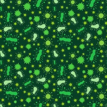 Medicine seamless bacteria pattern for wrapping paper and fabrics and linens Stock Illustration