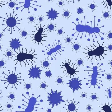 Medicine seamless bacteria pattern for wrapping paper and fabrics and linens Stock Illustration