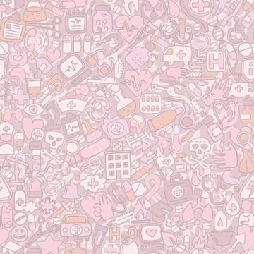 Medicine seamless pattern Stock Illustration