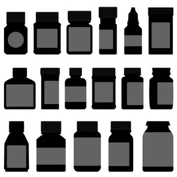 Medicine Storage Container Bottle Illustrazione stock