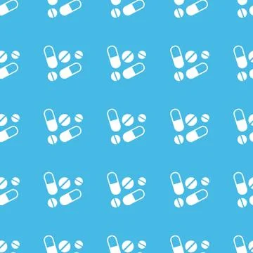 Medicine straight pattern Stock Illustration