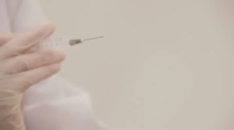 Medicine in the syringe Stock Footage 8930962