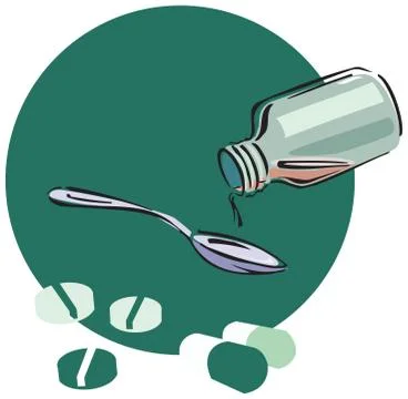 Medicine syrup Stock Illustration