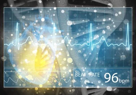 Medicine user interface, 3D rendering Stock Illustration