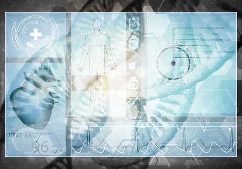 Medicine user interface Stock Illustration