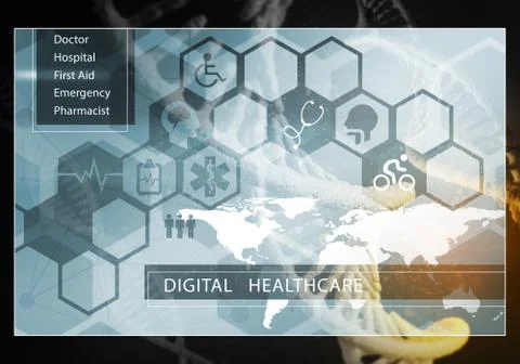 Medicine user interface Stock Illustration