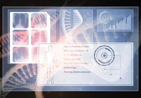 Medicine user interface Stock Illustration