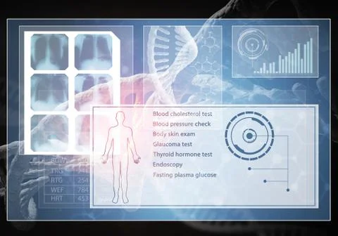 Medicine user interface 스톡 일러스트