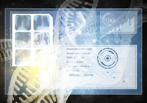 Medicine user interface Stock Illustration