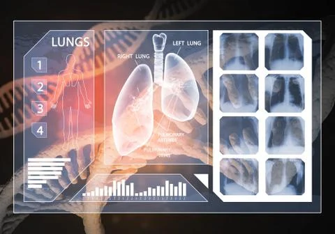 Medicine user interface Illustrazione stock