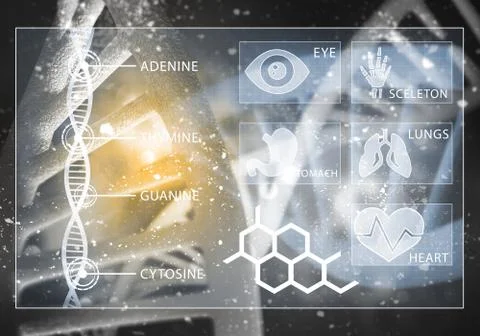Medicine user interface Stock Illustration