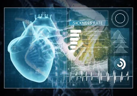 Medicine user interface Illustrazione stock