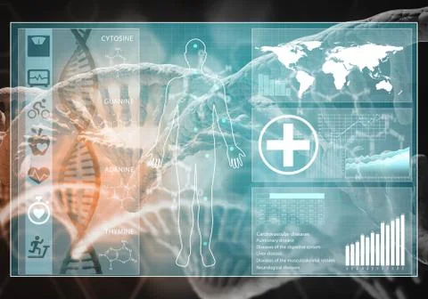 Medicine user interface イラスト素材