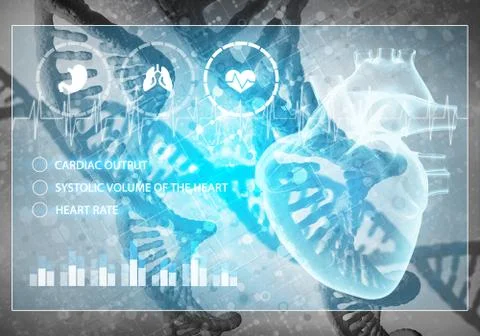 Medicine user interface Illustrazione stock