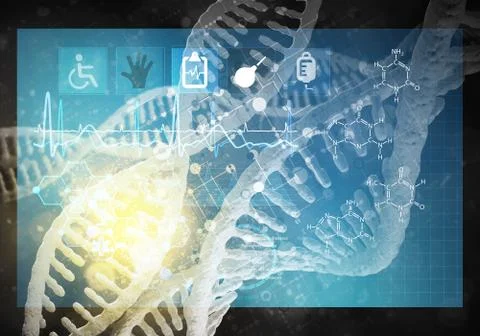 Medicine user interface Illustrazione stock