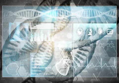 Medicine user interface Stockillustratie