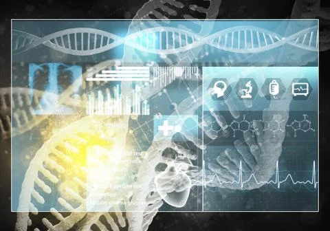 Medicine user interface Illustrazione stock