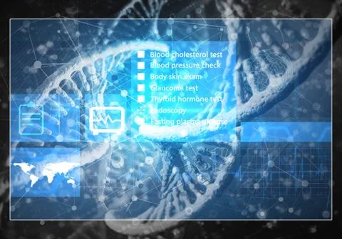 Medicine user interface Illustrazione stock