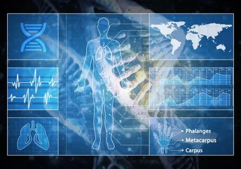 Medicine user interface Stock Illustration
