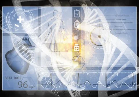 Medicine user interface Stock Illustration