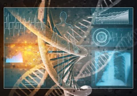 Medicine user interface Stock Illustration