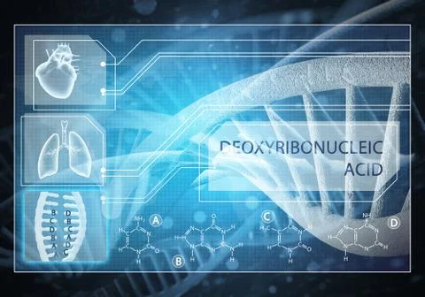 Medicine user interface Illustrazione stock