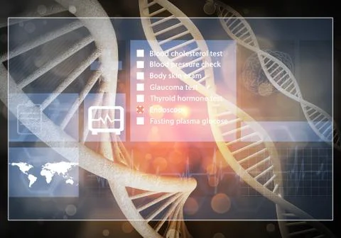 Medicine user interface Illustrazione stock