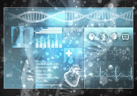 Medicine user interface Stock Illustration