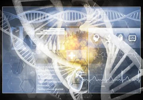 Medicine user interface Stock Illustration