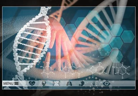 Medicine user interface Illustrazione stock