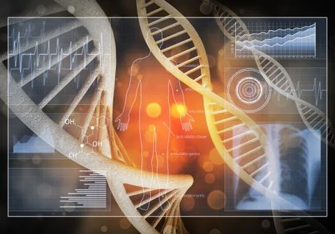 Medicine user interface Illustrazione stock