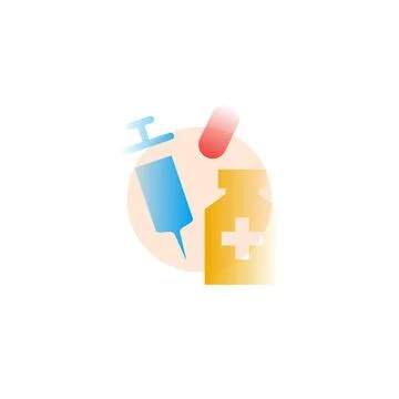 Medicine. Vector icon in gradient style. Editable illustration Stock Illustration