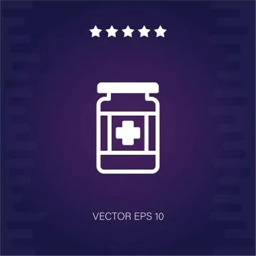 Medicine vector icon Stock Illustration