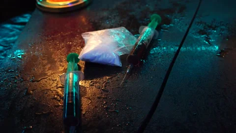 Medicines and syringes Stock Footage 166575703