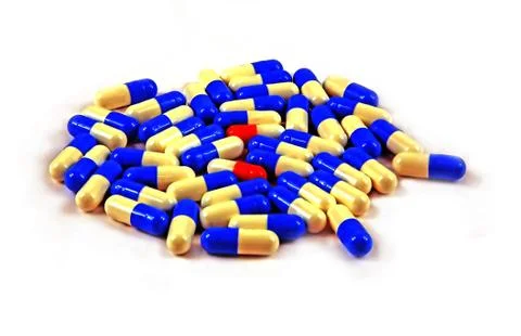Medicines in capsules Stock Photos