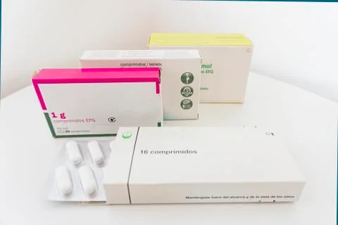 Medicines isolated in white background Stock Photos