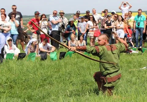 Medieval archer Stock Photos