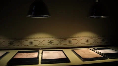 Medieval archive documents pan Rig Stock Footage 27234434