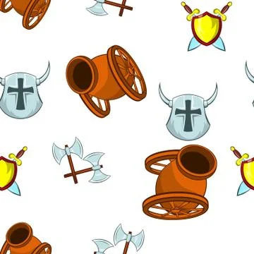 Medieval armor pattern, cartoon style 스톡 일러스트
