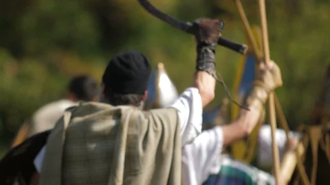 Medieval Army Marching After Victory In Slow Motion 4K 3 動画素材 86399050