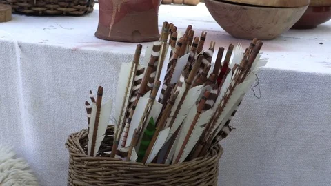 Medieval Arrows Stock Footage 79774375