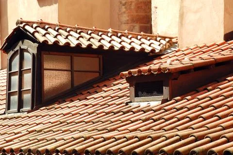Medieval attic Stock Photos